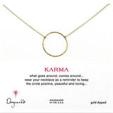 Dogeared Medium Sparkle Karma Necklace, Gold Dipped 18" - ILoveThatGift