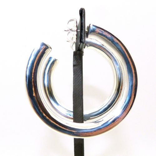 Simon Sebbag Sterling Silver 925 Large Concave Hoop Earring E2536 - ILoveThatGift