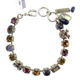 Mariana Handmade Swarovski Silver Bracelet 4068/1 1030 Topaz Amethyst Crystal AB - ILoveThatGift
