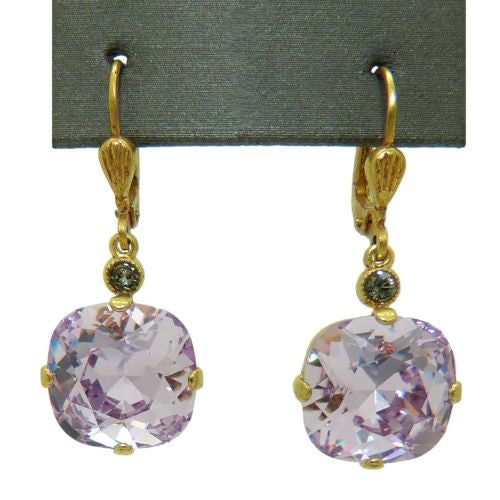 La Vie Parisienne Earrings Swarovski Crystal Popesco Violet Purple LIMITED EDITI - ILoveThatGift