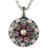 Mariana Guardian Angel Crystal Pendant Necklace 1340 Indian Pink Rose Pearl - ILoveThatGift
