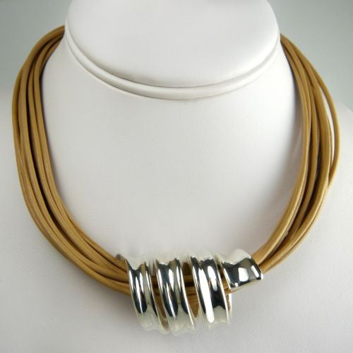 Simon Sebbag Ribbon Swirl Sterling Silver Slide Bead 270 for Leather Necklace - ILoveThatGift
