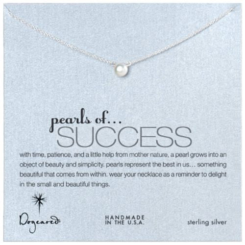 Dogeared Pearls of Success Necklace 16" Sterling Silver - ILoveThatGift