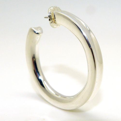 Simon Sebbag Sterling Silver 925 Large Concave Hoop Earring E2536 - ILoveThatGift