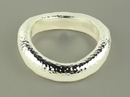 Simon Sebbag Hammered Wide Sterling Silver 925 Bracelet B1279 - ILoveThatGift
