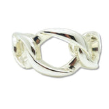 Simon Sebbag Sterling Silver 925 Wide Chain Link Bangle Bracelet B1342 - ILoveThatGift