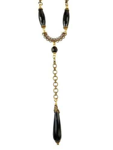 Jan Michaels Black Onyx Camelot  Necklace - ILoveThatGift