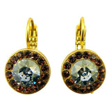 Mariana Handmade Swarovski Crystal Gold Earrings 1129 1016 Topaz Indian Sapphire - ILoveThatGift