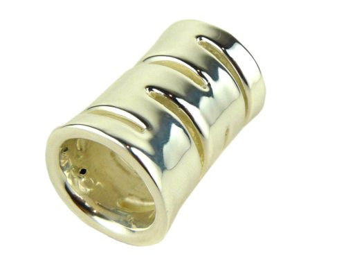 Simon Sebbag Sterling Polished Silver Slide Bead 207 for Leather Necklace - ILoveThatGift