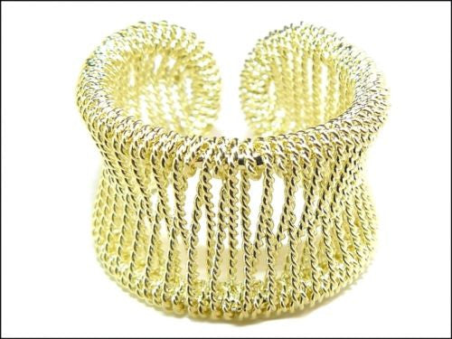 18K Gold Plated Woven Mesh Ring by SAI - ILoveThatGift