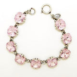 La Vie Parisienne Catherine Popesco Swarovski Bracelet Petal Pink Silver 1696BS - ILoveThatGift