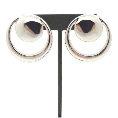 Simon Sebbag Sterling Silver Smooth Double Circle Post Earring E2866 - ILoveThatGift