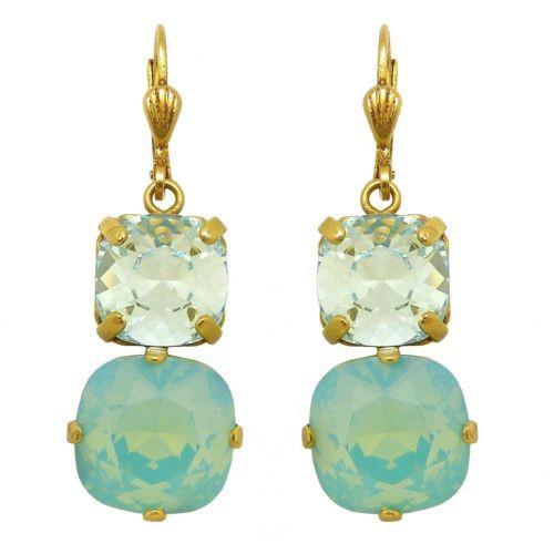 La Vie Parisienne Earrings Swarovski Double Crystal Popesco Pacific Opal 6503G - ILoveThatGift