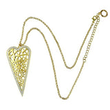 Gold tone Silver Sparkle Heart Earrings RUSH Denis Charles Open Weave - ILoveThatGift