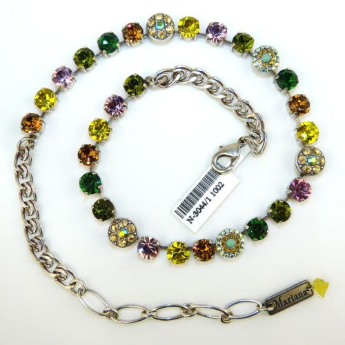 Mariana Handmade Swarovski Necklace 3044/1 1002 Topaz Rose Olivine Emerald Crystal - ILoveThatGift