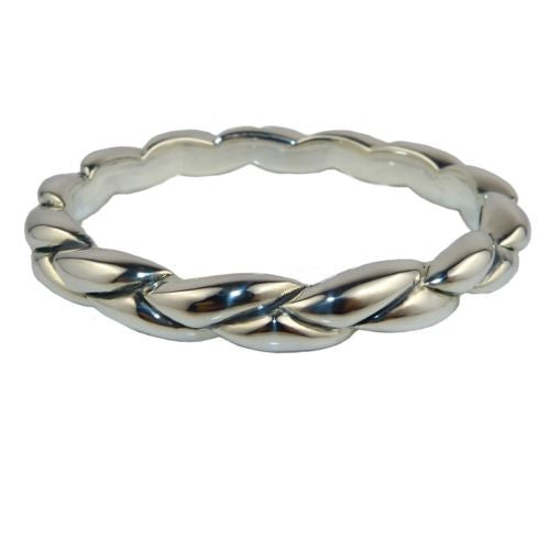 Simon Sebbag Thin Braided Sterling Silver 925 Bracelet B1307 SS Bangle - ILoveThatGift