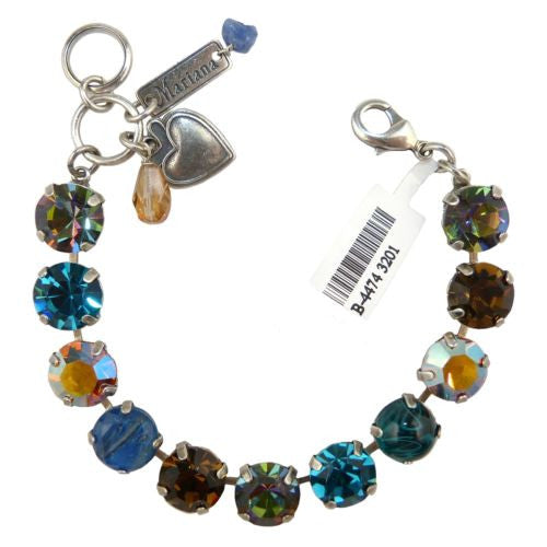 Mariana Handmade Swarovski Crystal Bracelet 4474 3201 Rainbow Blue - ILoveThatGift