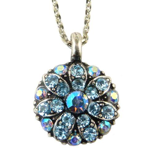 Mariana Guardian Angel Crystal Pendant Necklace 202 Crystal Metallic Blue - ILoveThatGift