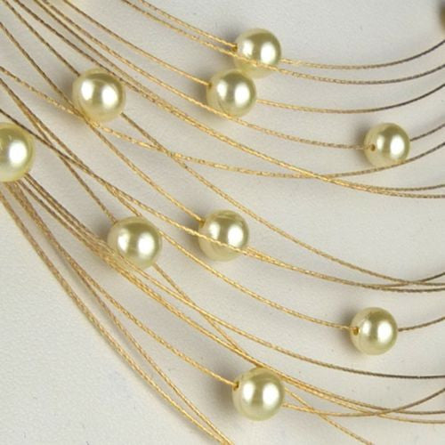 Seasonal Whispers Necklace Rose Gold White Pearls 8256 - ILoveThatGift