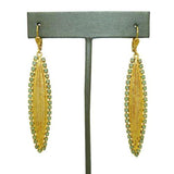 La Vie Parisienne Gold Lineage Oblong Earrings Pacific Opal Crystal 9410G - ILoveThatGift