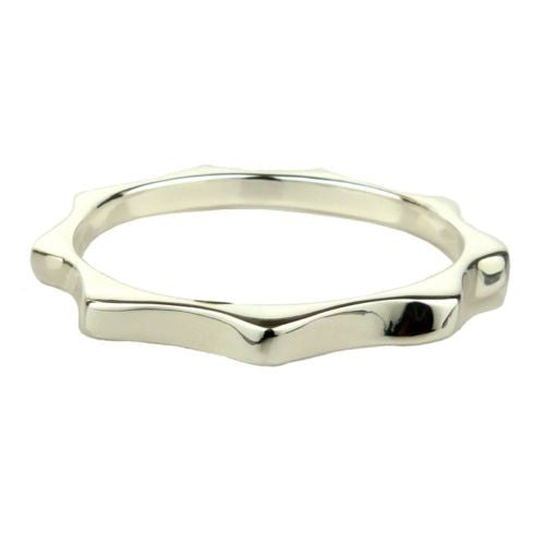 Simon Sebbag 9 Corner Sterling Silver 925 Bangle Bracelet B1330 - ILoveThatGift