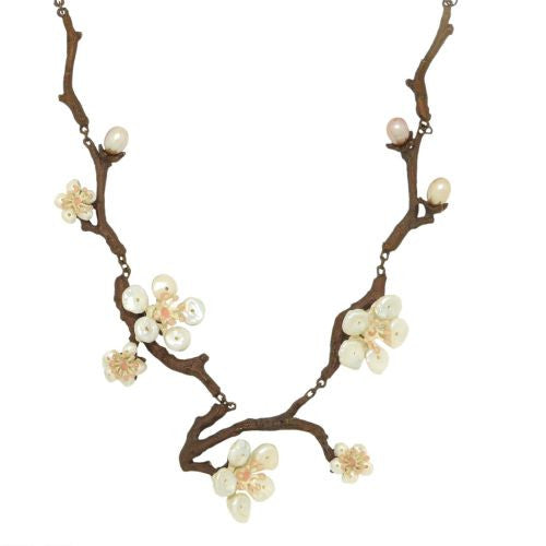 Cherry Blossom 17" Adjustable Twig Necklace by Michael Michaud - ILoveThatGift