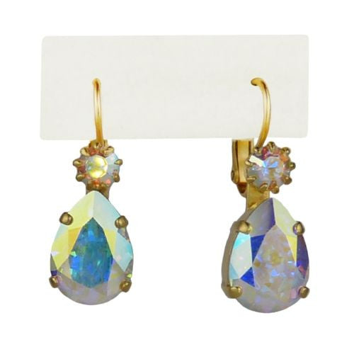 Mariana Handmade Swarovski Crystal Teardrop Earrings 1032/3 001AB Clear Rainbow - ILoveThatGift