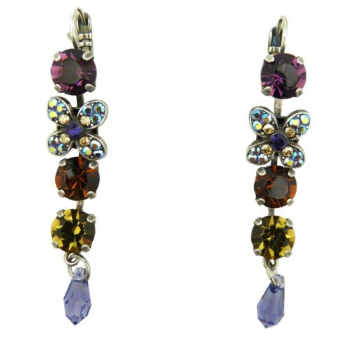 Mariana Handmade Swarovski Silver Drop Earrings 1068 1030 Topaz Amethyst Crystal - ILoveThatGift