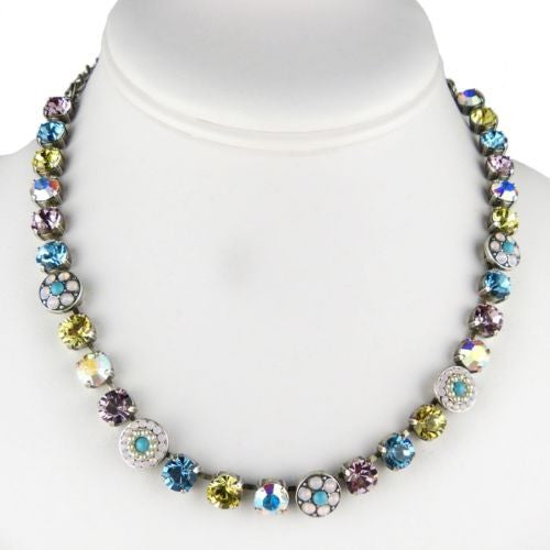 Mariana Handmade Swarovski Necklace Handmade 3044/1 1015 Rose Sapphire Jonquil - ILoveThatGift