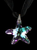 Kristine Palm Beach Swarovski Blue Crystal AB Star Necklace - ILoveThatGift