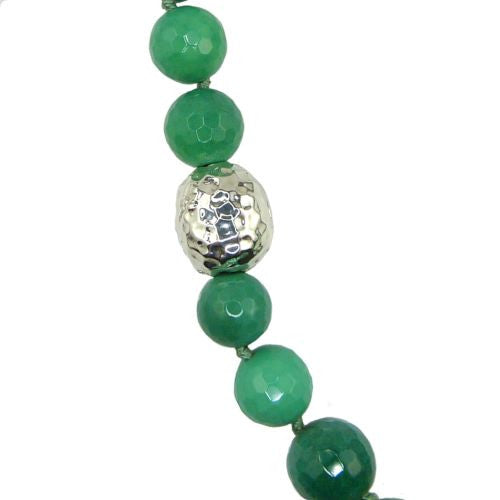 Simon Sebbag Sterling Silver Apple Green Chrysoprase Beads Toggle Clasp Necklace NB105CHRY24 - ILoveThatGift