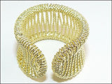 18K Gold Plated Woven Mesh Ring by SAI - ILoveThatGift