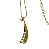 Peas in a Pod Green MIchael Michaud Necklace One Two Three Four Five - ILoveThatGift