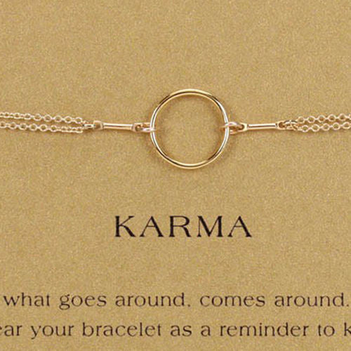 Dogeared Original Karma Bracelet Gold Dipped - ILoveThatGift
