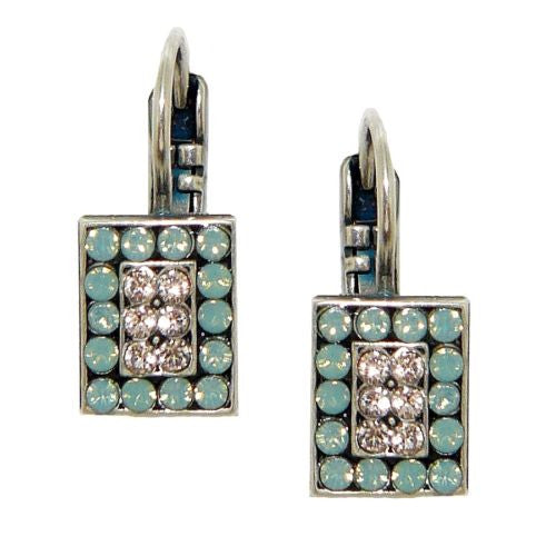 Mariana Handmade Swarovski Crystal Rectangular Pave Earrings 1068-1 23439 - ILoveThatGift