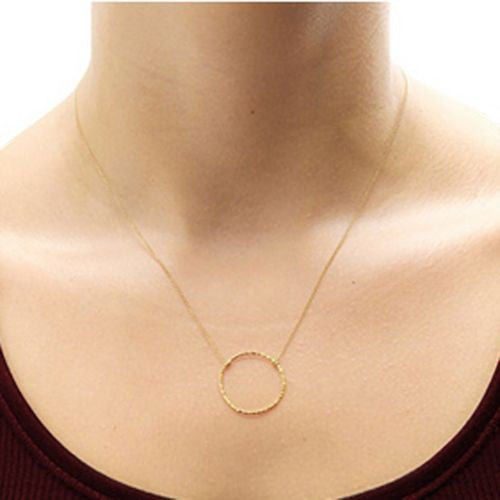 Dogeared Medium Sparkle Karma Necklace, Gold Dipped 18" - ILoveThatGift