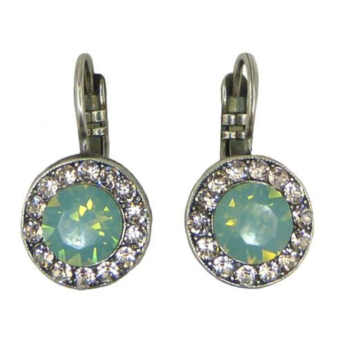 Mariana Handmade Swarovski Crystal Earrings 1129 23439 Seaside Green Opal Peach - ILoveThatGift