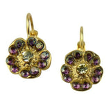 Mariana Handmade Gold Swarovski Crystal Earrings 1220 1032 Purple Jonquil