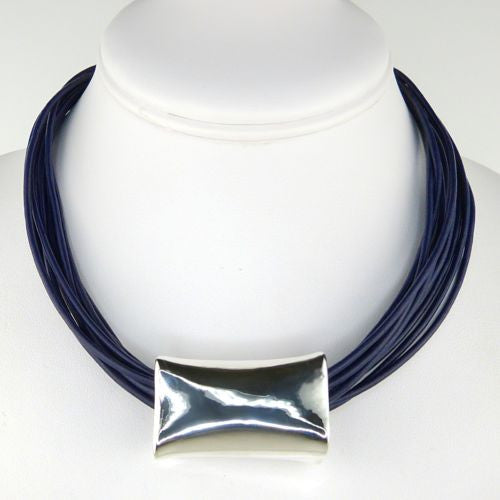 Simon Sebbag Sterling Squared Smooth Silver Slide Bead 202 for Leather Necklace - ILoveThatGift