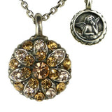 Mariana Guardian Angel Crystal Pendant Necklace 39132 Topaz Pink - ILoveThatGift
