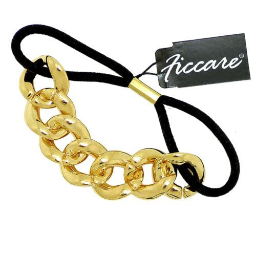 Ficcare Chunky Chain Resin Pony Holder Gold - ILoveThatGift