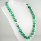 Simon Sebbag Sterling Silver Apple Green Chrysoprase Beads Toggle Clasp Necklace NB105CHRY24 - ILoveThatGift