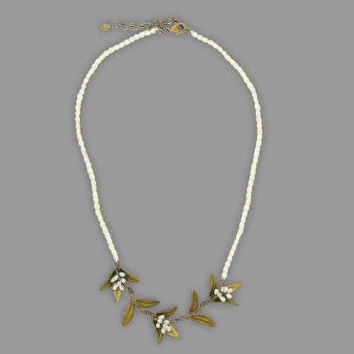 Flowering Myrtle 16" Adjustable Pearl Necklace by Michael Michaud - ILoveThatGift