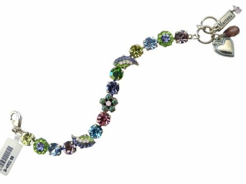 Mariana Handmade Swarovski Crystal Silver Leaf Bracelet  4502 88 - ILoveThatGift