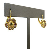 Mariana Handmade Gold Swarovski Crystal Earrings 1220 1032 Purple Jonquil - ILoveThatGift