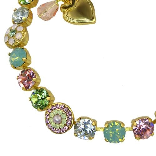 Mariana Handmade Swarovski Bracelet 4044 1028 Gold Pacific Opal Rose - ILoveThatGift