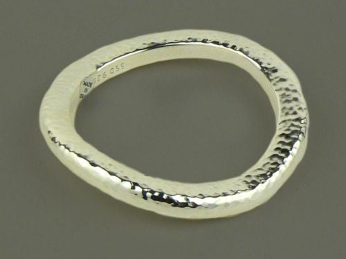 Simon Sebbag Hammered Medium Sterling Silver 925 Bracelet SS B1280 - ILoveThatGift