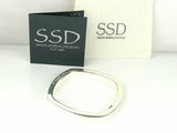 Simon Sebbag Rounded Square Sterling Silver 925 Bangle Bracelet B1237 - ILoveThatGift