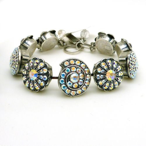 Mariana Handmade Swarovski Crystal Silver Bracelet 4079/1 001AB Clear Rainbow - ILoveThatGift