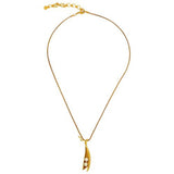 Peas in a Pod Gold Michael Michaud Necklace Two Pearl Peas - ILoveThatGift